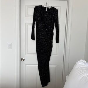 Veronica Beard Long Sleeve Black Dress with tiny sequin